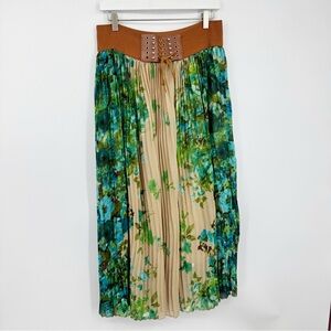 Vintage Y2K Floral Maxi Skirt Size 1X Renaissance Fair Whimsical Fairycore